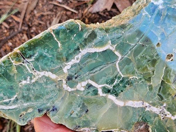 Polished Green Opal slab GRN106