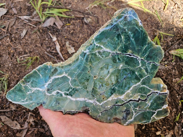 Polished Green Opal slab GRN106