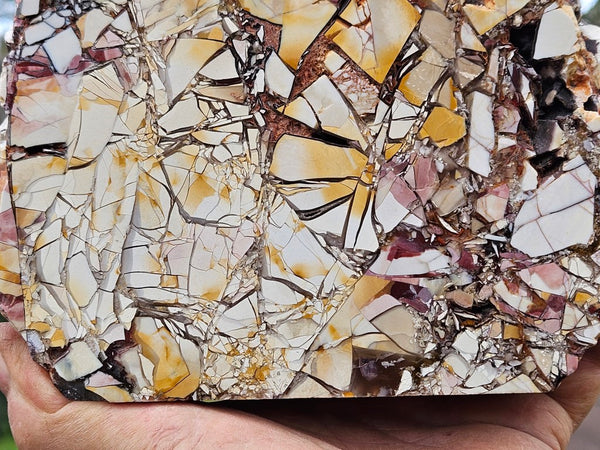 Polished Brecciated Mookaite rock BM319