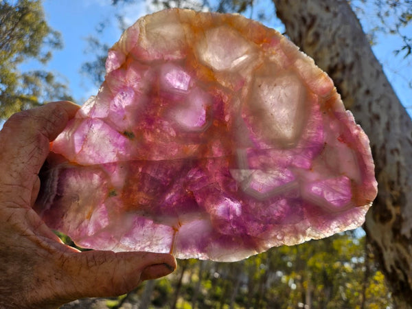 Polished  Amethyst slab. Rwanda AMP108