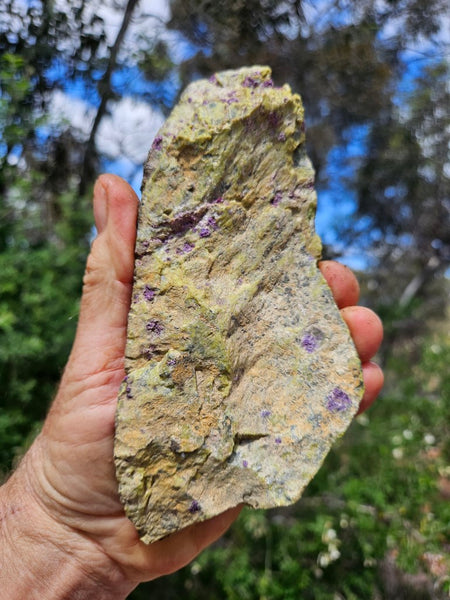 Rough Stichtite in Serpentine (Atlantisite) STR133