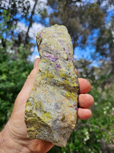 Rough Stichtite in Serpentine (Atlantisite) STR133