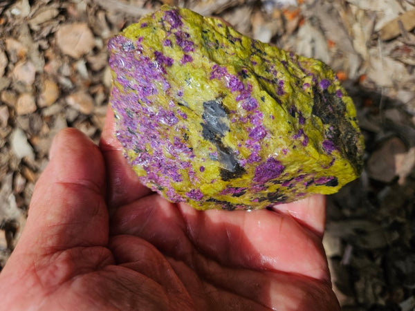 Rough Stichtite in Serpentine (Atlantisite) STR132