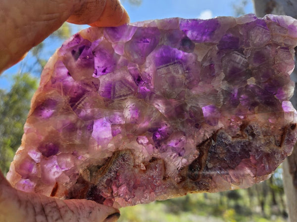 Polished  Amethyst slab. Rwanda AMP116