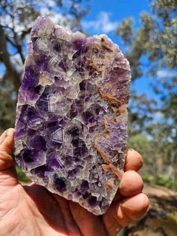 Polished  Amethyst slab. Rwanda AMP116