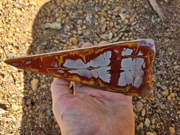 Polished Noreena Jasper slab. NJ473