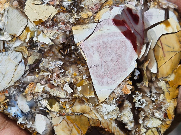 Polished Brecciated Mookaite slab BM321