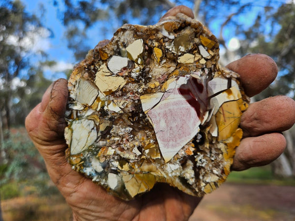 Polished Brecciated Mookaite slab BM321