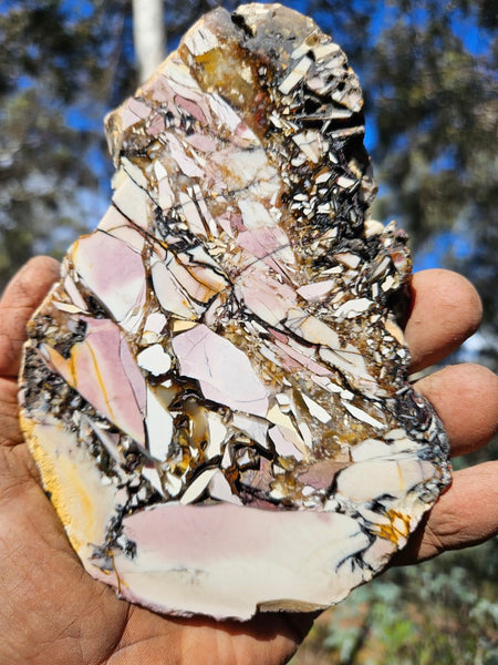 Polished Brecciated Mookaite slab BM324