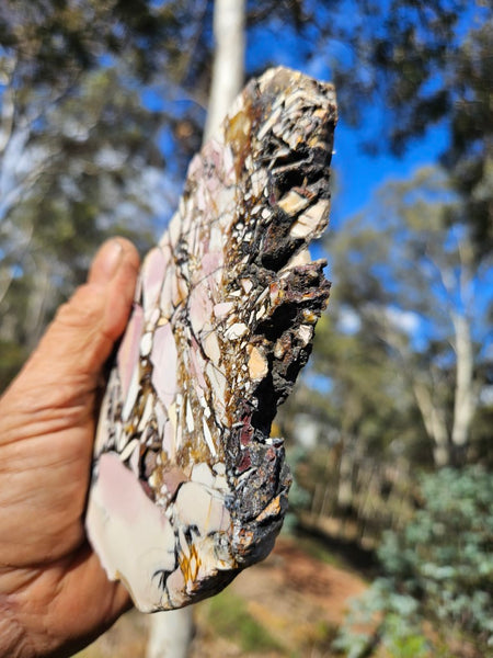 Polished Brecciated Mookaite slab BM324