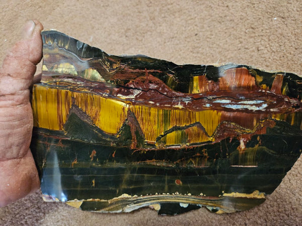 Polished Tiger Eye slab TE428