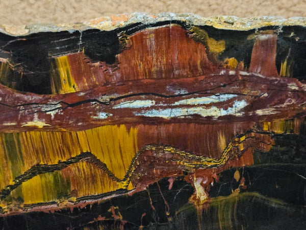 Polished Tiger Eye slab TE428