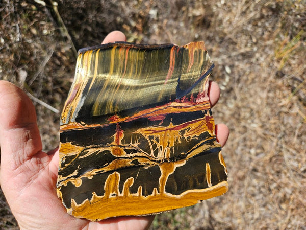 Polished Tiger Eye slab TE430