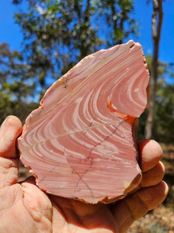 Polished Pink Opal  slab POP200