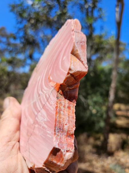 Polished Pink Opal  slab POP200