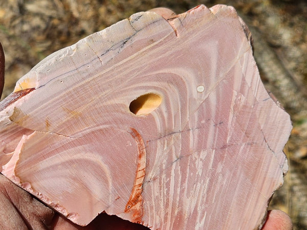 Polished Pink Opal  slab POP200