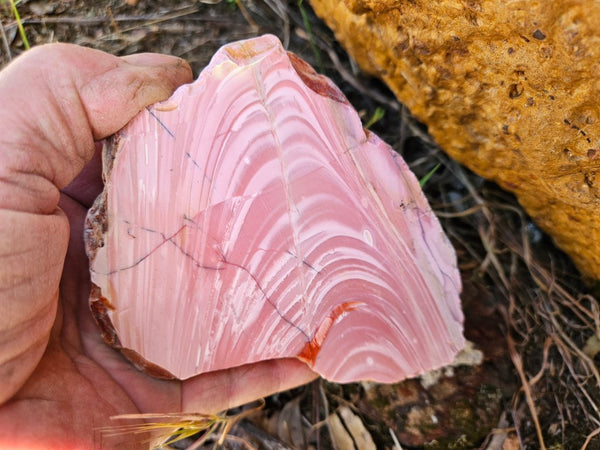 Polished Pink Opal  slab POP200