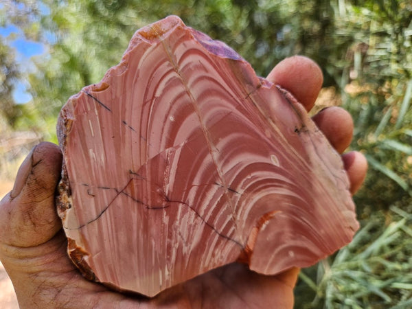 Polished Pink Opal  slab POP200