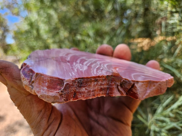 Polished Pink Opal  slab POP200