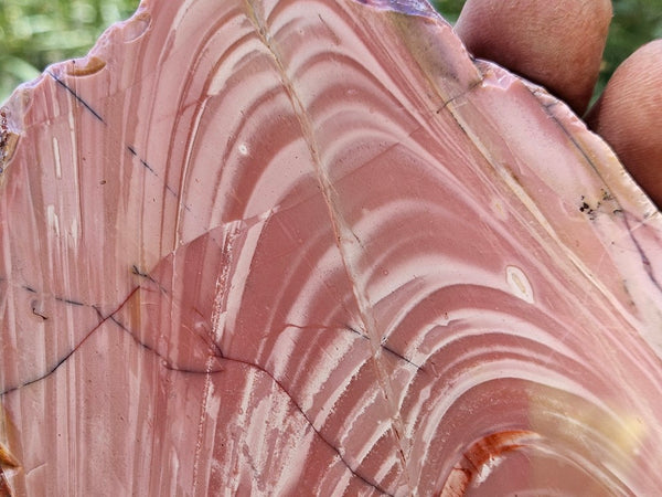 Polished Pink Opal  slab POP200