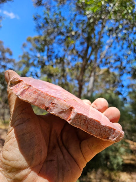 Polished Pink Opal  slab POP201