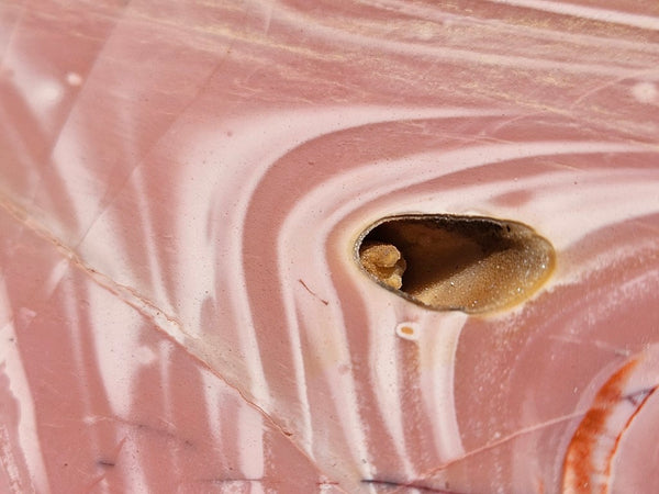 Polished Pink Opal  slab POP201