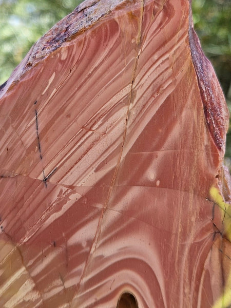 Polished Pink Opal  slab POP201