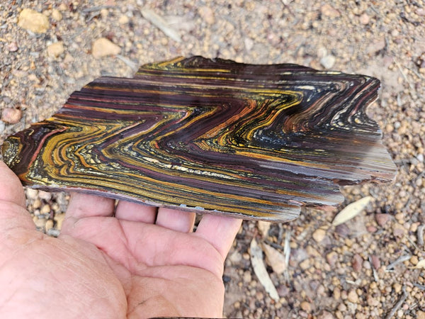 Polished Tiger Iron slab TI344