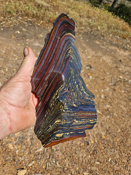 Polished Tiger Iron slab TI345