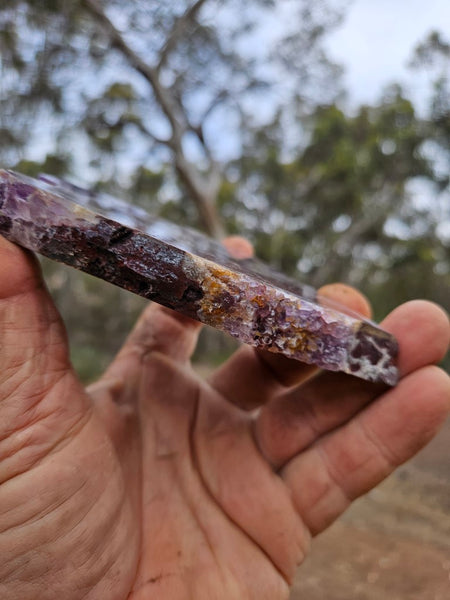 Polished  Amethyst slab. Rwanda AMP120