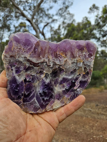 Polished  Amethyst slab. Rwanda AMP121