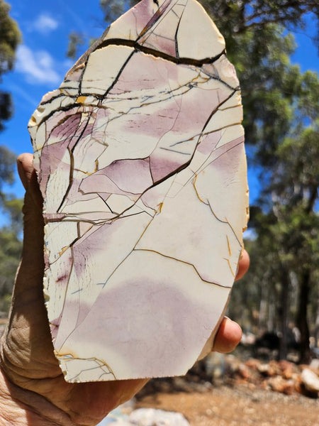 Polished Brecciated Mookaite rock BM325