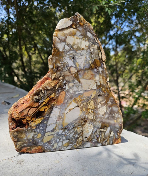 Polished Brecciated Mookaite rock BM328