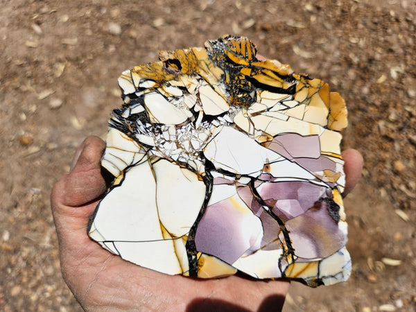 Polished Brecciated Mookaite slab BM329