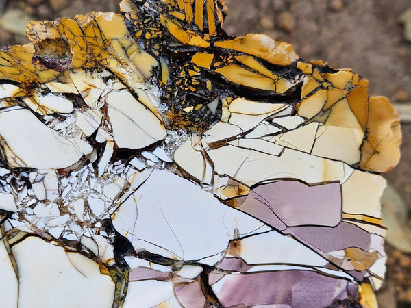 Polished Brecciated Mookaite slab BM329