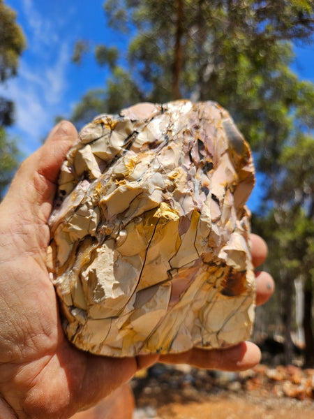 Polished Brecciated Mookaite rock BM330