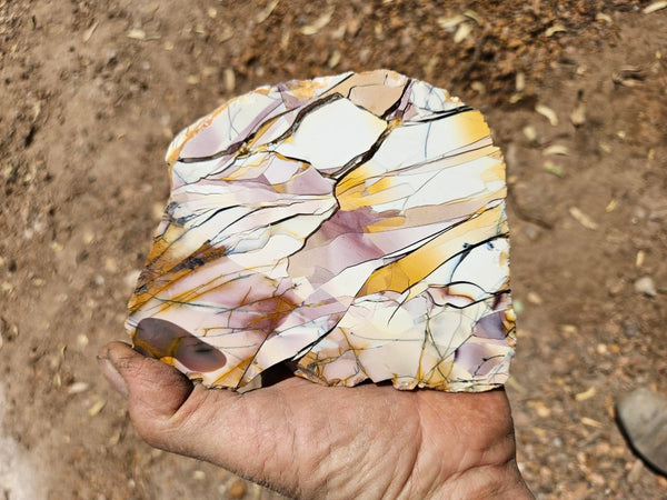 Polished Brecciated Mookaite rock BM330