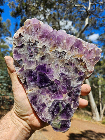 Polished  Amethyst slab. Rwanda AMP122