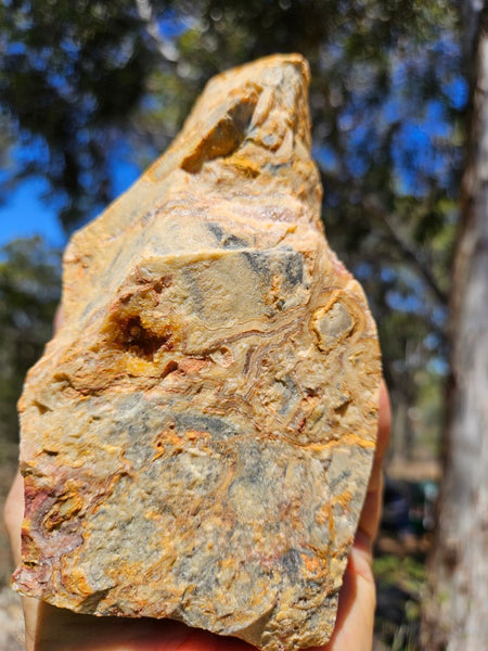 Crazy Lace Agate rough.  CLR 126