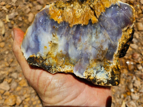 Purple Chalcedony rough.  PUR 101