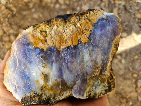 Purple Chalcedony rough.  PUR 101