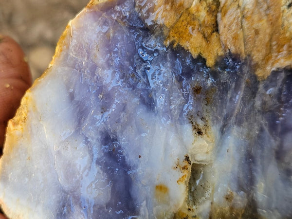 Purple Chalcedony rough.  PUR 101