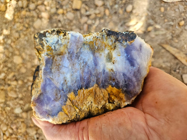 Purple Chalcedony rough.  PUR 101