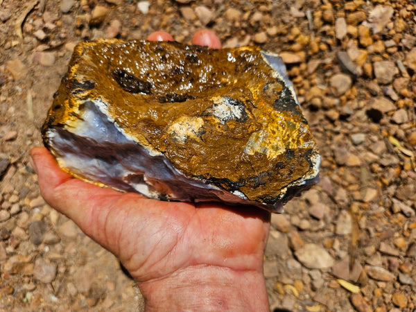 Purple Chalcedony rough.  PUR 102