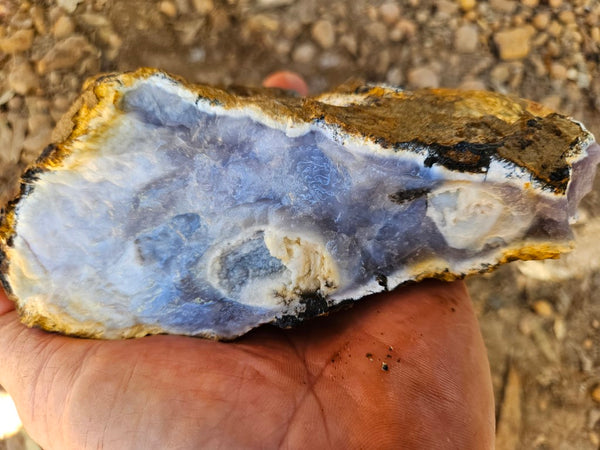 Purple Chalcedony rough.  PUR 102