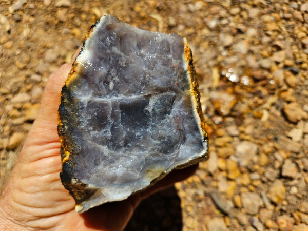 Purple Chalcedony rough.  PUR 103