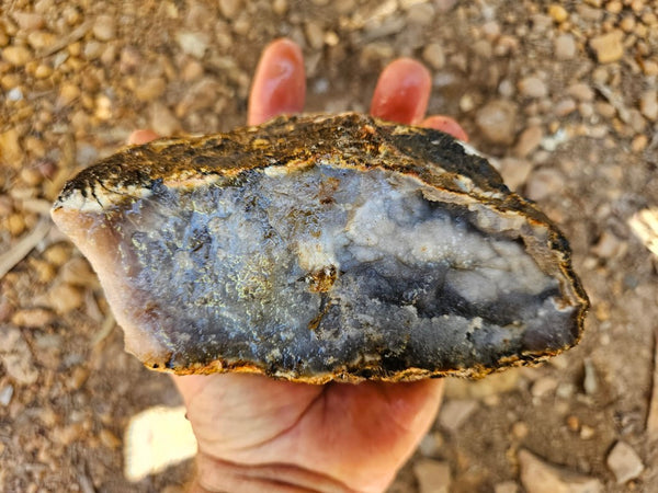 Purple Chalcedony rough.  PUR 103