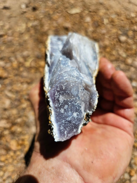 Purple Chalcedony rough.  PUR 104