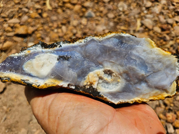 Purple Chalcedony rough.  PUR 104