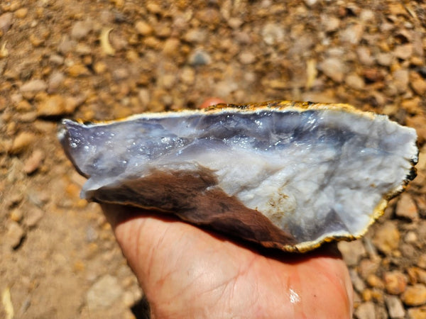 Purple Chalcedony rough.  PUR 104